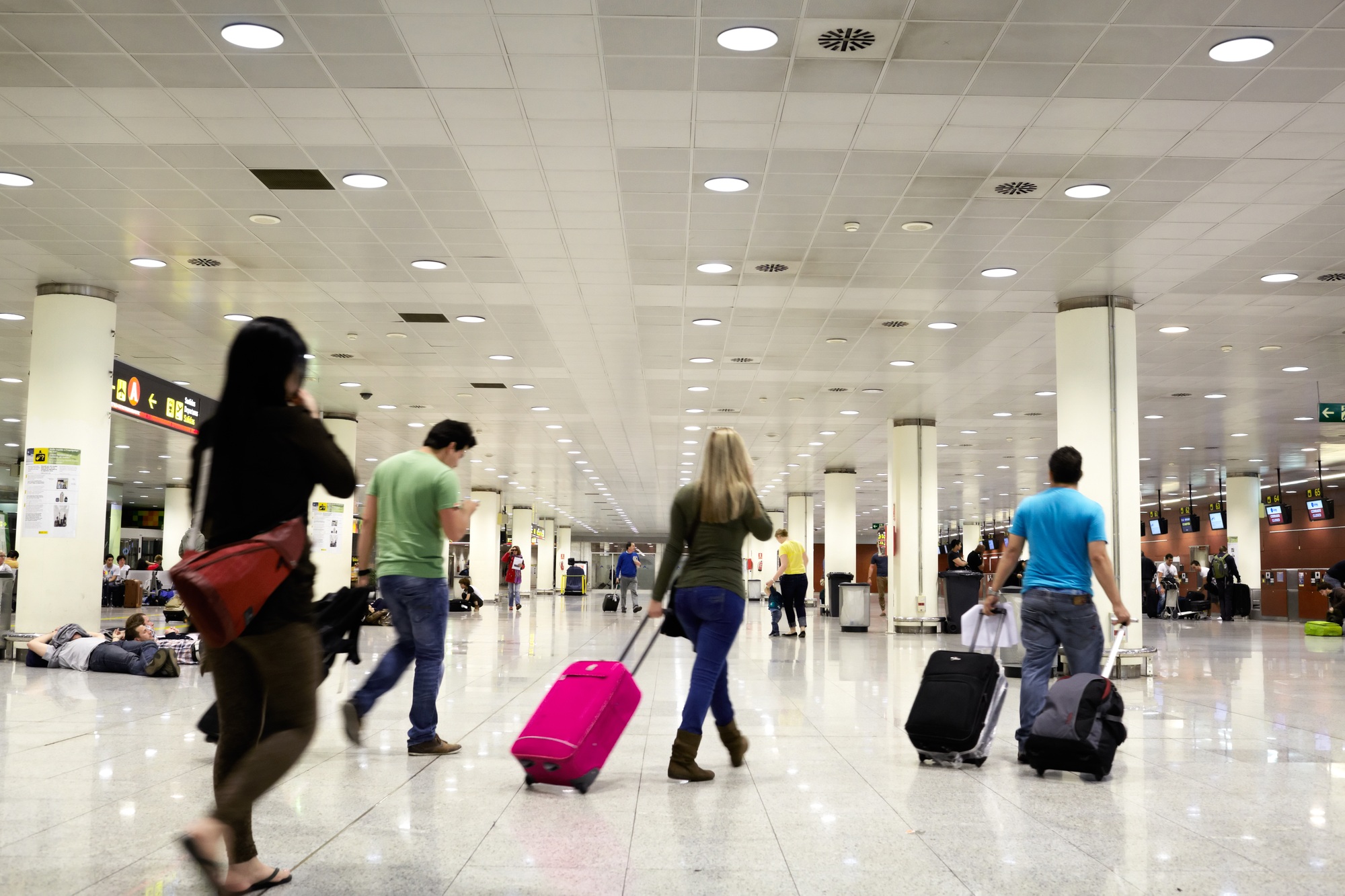 People in the airport