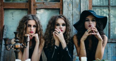 three witches at the table