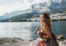 Woman Enjoying A Summer Vacation While Exploring Mediterranean Coast