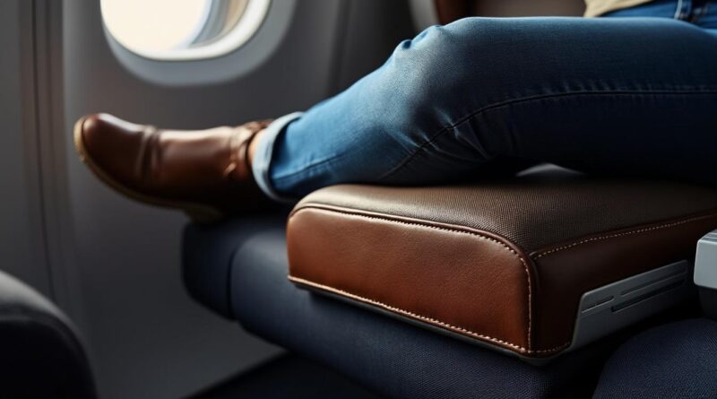 découvrez notre repose-pieds de voyage, l'accessoire idéal pour prévenir les jambes lourdes et améliorer votre confort lors de vos déplacements. adoptez ce solution pratique pour des voyages relaxants et sans fatigue.