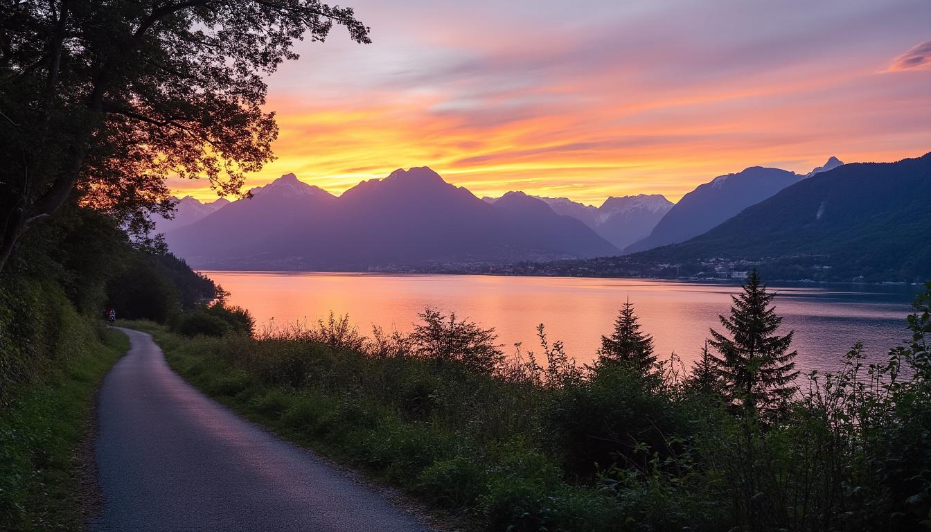 partez pour une aventure unique de 3 jours à vélo autour du lac léman et explorez des paysages cachés et magnifiques loin des sentiers battus.