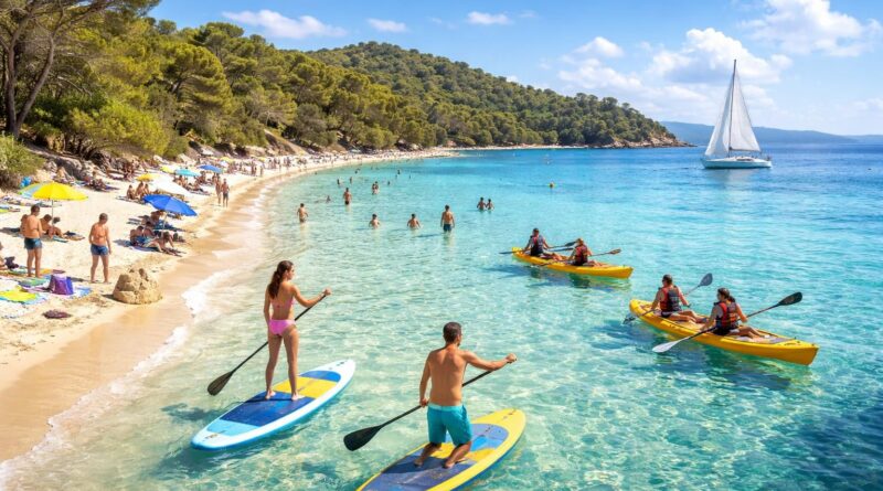 découvrez les activités nautiques incontournables à la plage de notre dame à porquerolles, entre baignade, kayak, paddle et plongée pour des moments inoubliables en mer.