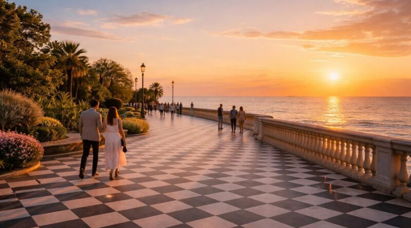 explorez terrazza mascagni, le joyau caché de livourne, et profitez d'une vue imprenable sur la mer méditerranée dans un cadre paisible et élégant.