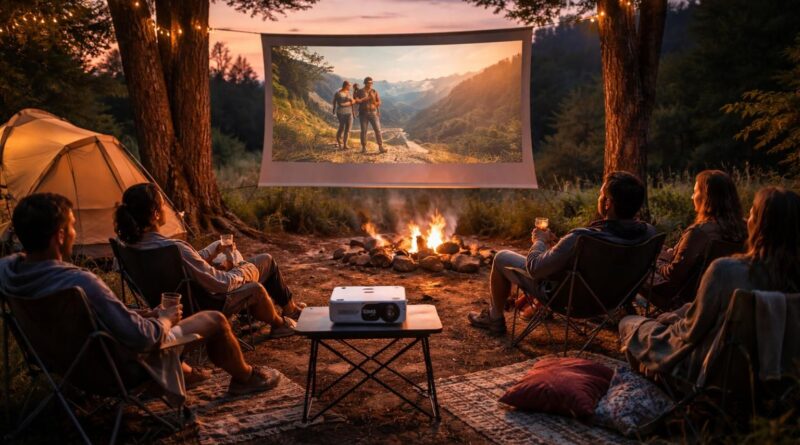 découvrez le mini vidéoprojecteur epson, l'allié parfait pour des vacances nomades et un cinéma en plein air lors de vos escapades en camping.