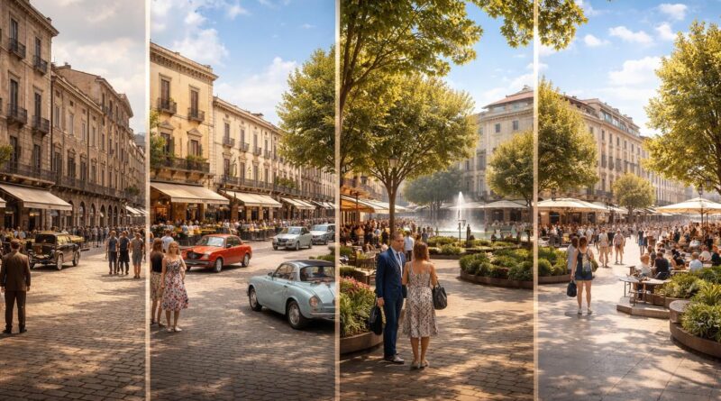 découvrez l'évolution historique de la piazza umberto à travers les années, son importance culturelle et les transformations qui ont marqué ce lieu emblématique.