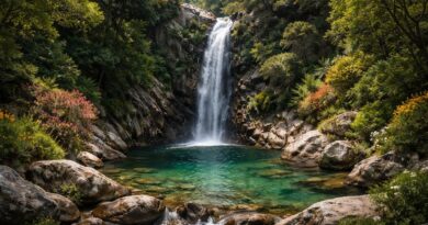 découvrez la cascade de piscia di l'onda, un véritable havre de paix pour les amoureux de la nature, où eaux cristallines et paysages préservés vous invitent à la détente et à l'émerveillement.