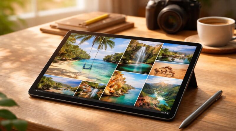 découvrez comment retoucher vos photos de voyage et créer un album personnalisé directement sur votre tablette samsung, pour des souvenirs inoubliables à portée de main.