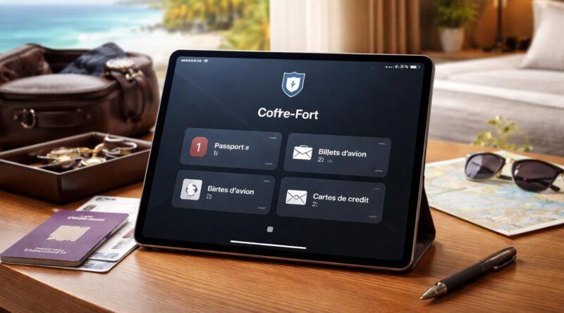 assurez la sécurité de vos documents importants en voyage avec un coffre-fort numérique sur ipad, pour un tourisme serein et protégé.