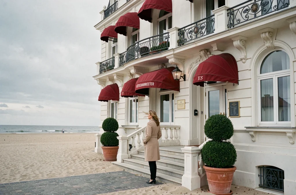 Façade de l'Hôtel Barrière Le Westminster au Touquet, établissement balnéaire haut de gamme avec spa